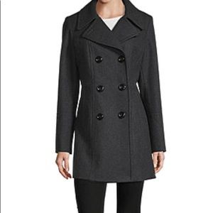 Double Breasted Wool Peacoat